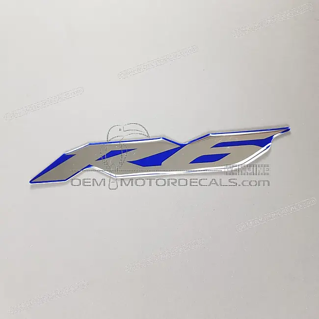 Yamaha YZF-R6 Linke Seitenverkleidung R6 Emblem OEM 5SL2831530