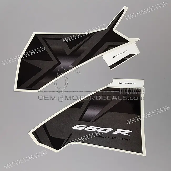 Yamaha XT660R Right Side Air Scoop Graphic Set Right Side OEM 5VK2137D5000