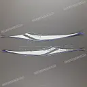 Rear seat cowl R1 graphic, left side