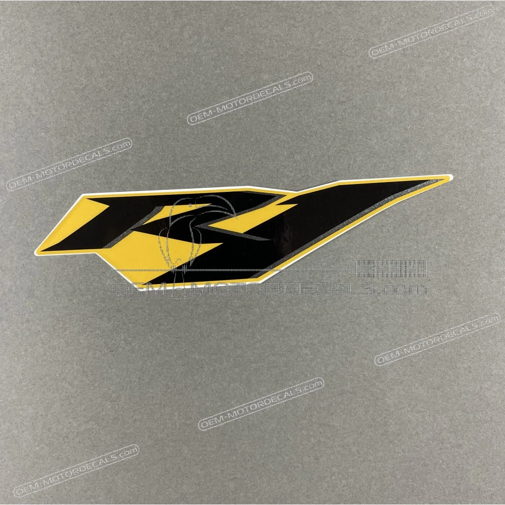 Emblème Logo R1 Carénage Avant Supérieur Yamaha YZF-R1 Origine Côté Gauche Pièce OEM 5VY283150000