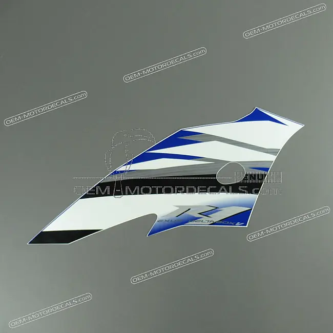 Yamaha YZF-R1 Gráfico YZF Carenado Lateral Derecho Medio OEM 5VY-28392-20-00 Pegatina de Fábrica