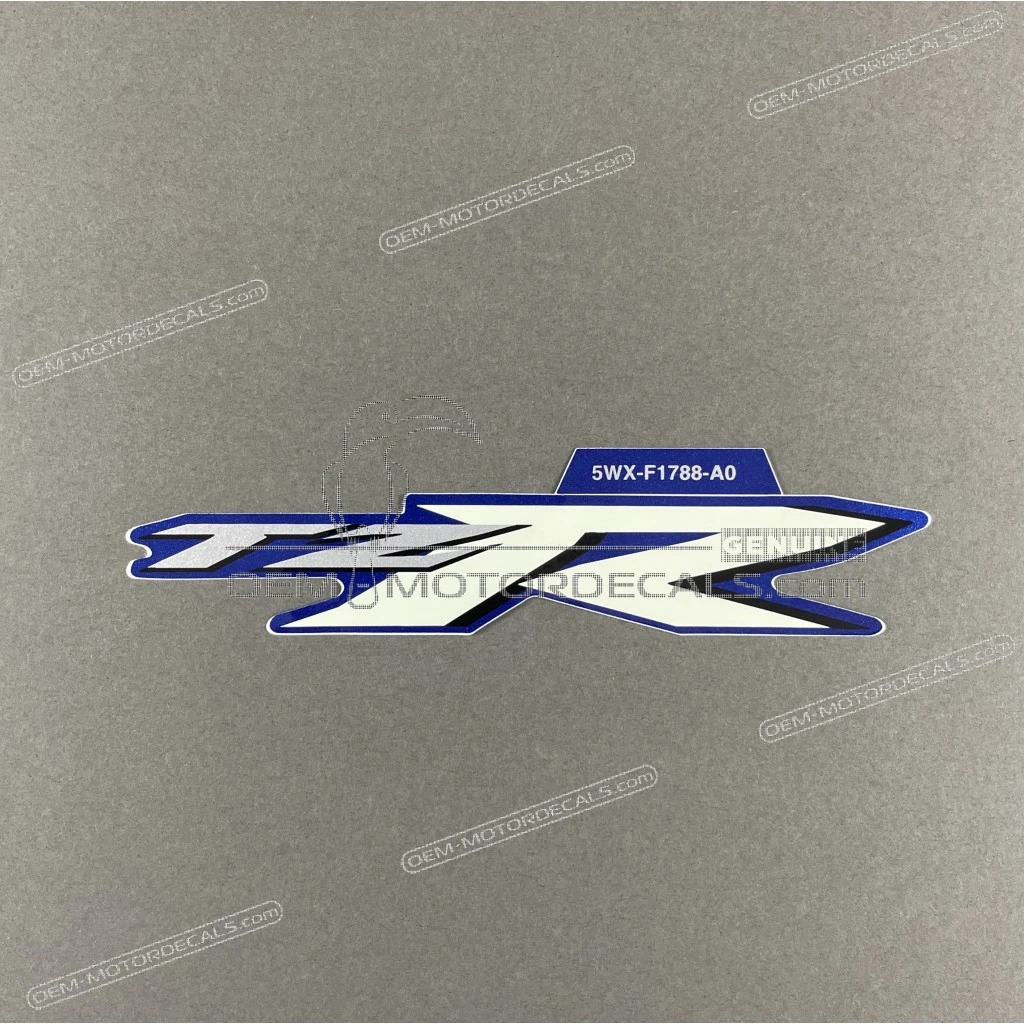 Yamaha TZR50 Naklejka na przednią owiewkę OEM 5WXF1788A000