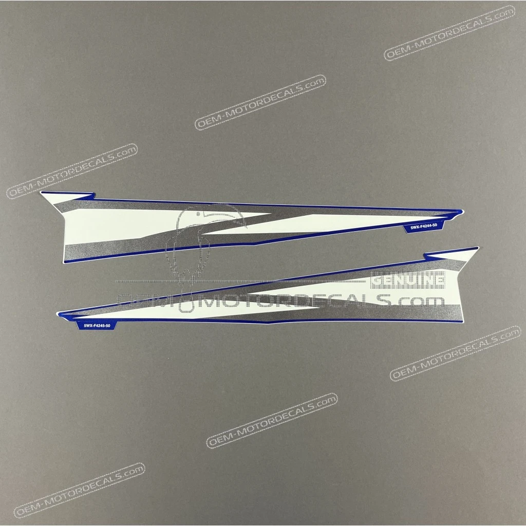 Authentic Yamaha TZR50 Fuel Tank YAMAHA Graphic Right Side OEM 5WX-F4240-50-00 precision cut vinyl decal.