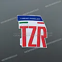 Rechter bovenkuip Fiat Yamaha sticker, rechterkant
