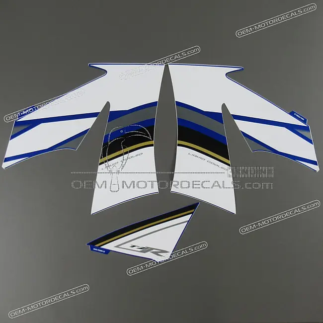 Yamaha TZR50 Linker (LH) Zijkuip Middenkuip Stickerset OEM 5WXF8390L000