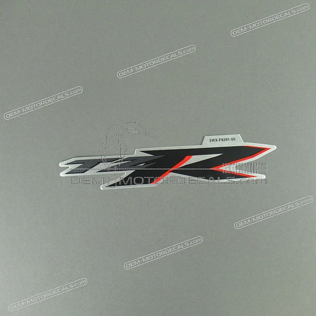 Yamaha TZR50 Obere Frontverkleidung TZR Aufkleber linke Seite OEM 5WX-F8391-50-00