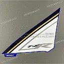 Rechter zijkuipdeel Yamaha sticker, bovenkant
