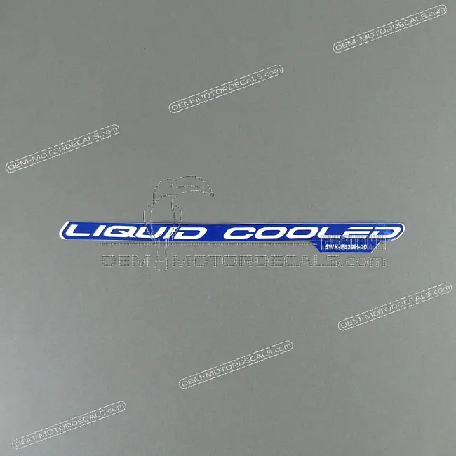 Yamaha TZR50 Front Upper Cowling TZR Emblem Left Side OEM 5WXF839H2000