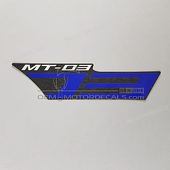 Side cowling decal, left side