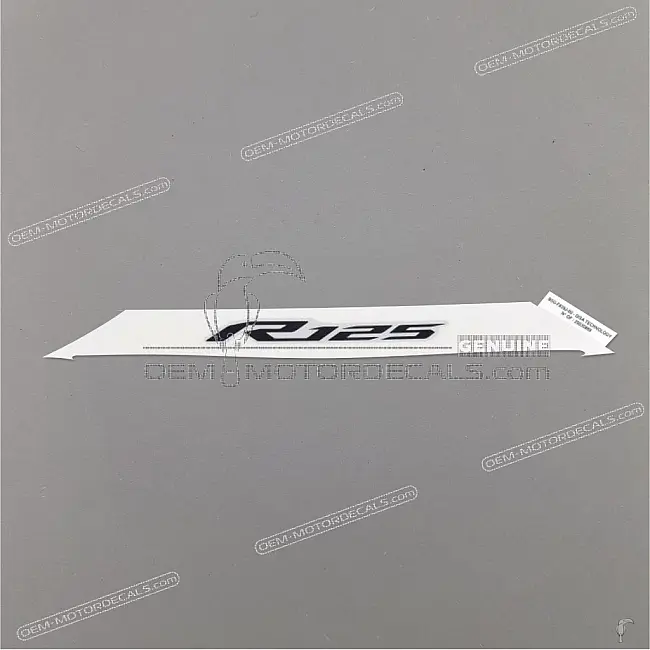 Autocollant graphique de carénage avant Yamaha YZF-R125 R125 Authentique d'usine OEM B5GF839J0000