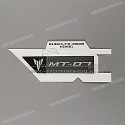 Side cowling decal, right side