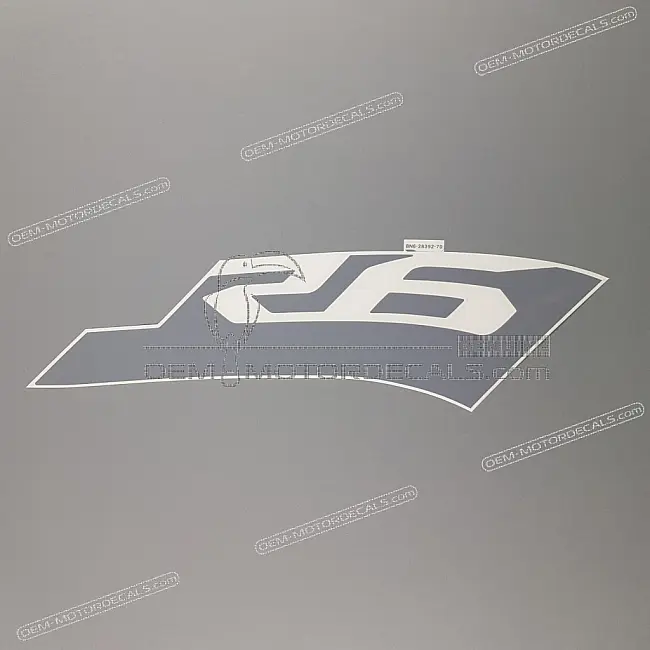 Yamaha YZF-R6 Grafica Carena Laterale R6 Destra OEM BN6-28392-70-00