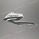 Autocollant de carénage droit YZF-R125, côté droit