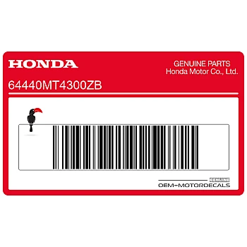 Adesivo pannello laterale, lato destro