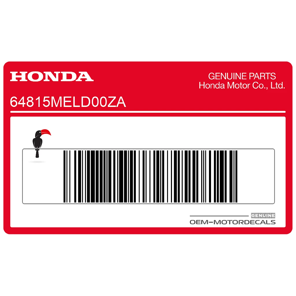 Honda CBR1000RR Fireblade Aufkleber mittlere Verkleidung rechte Seite Original OEM Decal 64815MELD00ZA