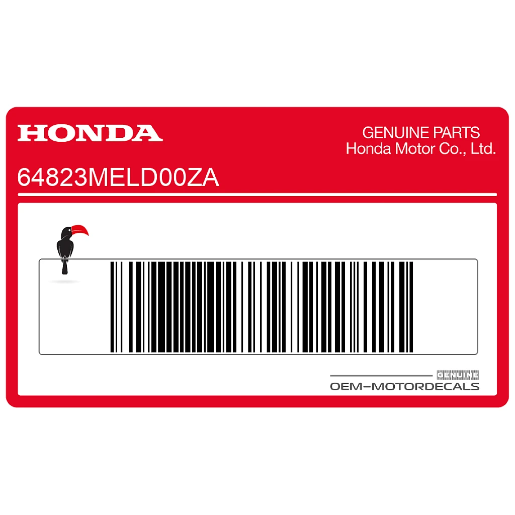 Honda CBR1000RR Fireblade Rechte Mittelverkleidung CBR Racing Aufkleber Rechte Seite Original 64823MELD00ZA