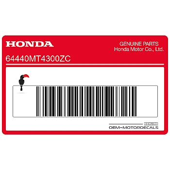 Zijpaneel sticker, rechterkant