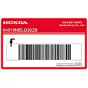 Emblema HONDA para quilla, lado derecho