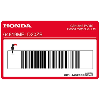 Belly pan decal, right side