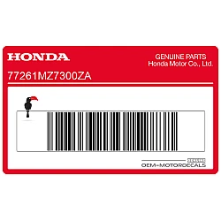 Autocollant carénage arrière queue