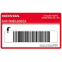 Honda sticker voor onderkuip, rechterkant
