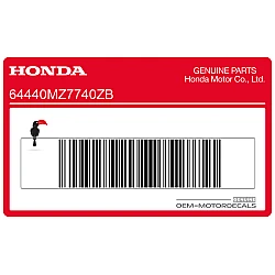 Zijpaneel sticker, rechterkant