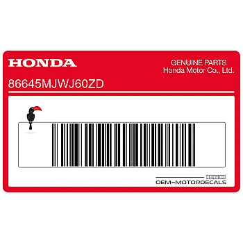 Pegatina para carenado frontal, lado derecho