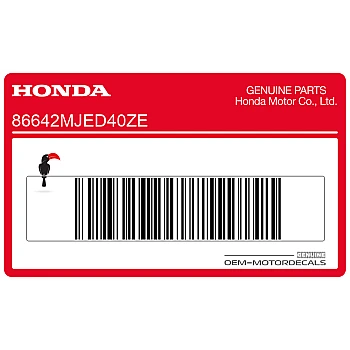 Adesivo pannello laterale, lato sinistro