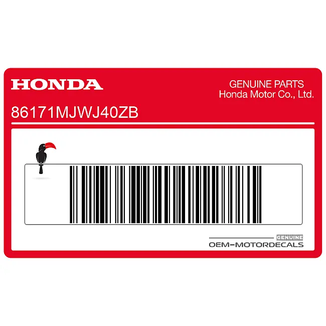Adesivo serbatoio Honda CB500F OEM 86171MJWJ40ZB