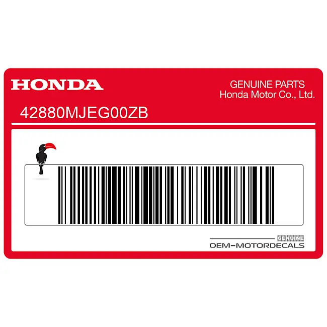 Honda CB650F Rear Wheel Stripe Set Left Side OEM 42880MJEG00ZB