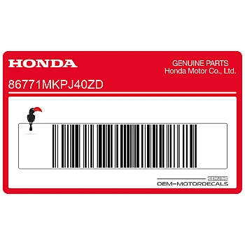 Tail cowl decal, right side