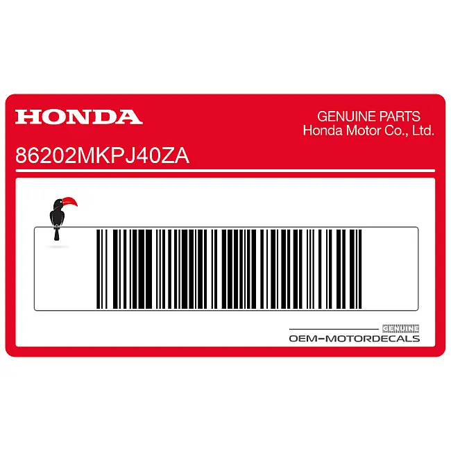 Honda CB500F Emblème logo Honda Wing pour réservoir Côté Gauche OEM 86202MKPJ40ZA