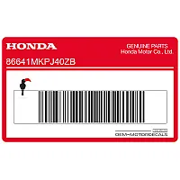 HONDA Middle cowl stripe, right side 86641-MKP-J40ZB