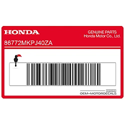 Heckverkleidung Aufkleber, Linke Seite