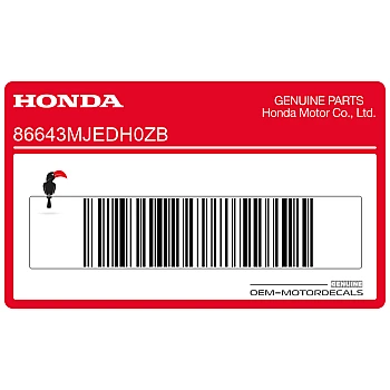 Naklejka na przednią owiewkę (czasza), prawa strona