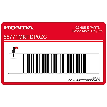 Naklejka na tylną owiewkę / zadupek, prawa strona