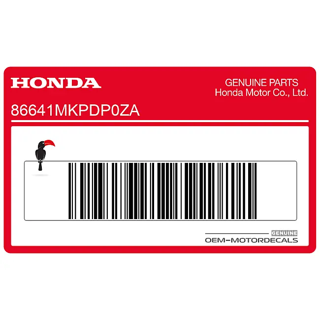 Honda CB500F Aufkleber mittlere Verkleidung rechts OEM 86641MKPDP0ZA