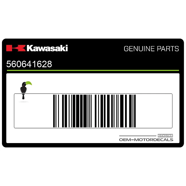 Kawasaki Ninja ZX-12R Untere Verkleidung Aufkleber Rechte Seite Mitte OEM 56064-1628