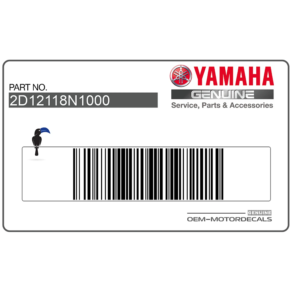 Yamaha FZ1-N Side Cover Label OEM 2D1-2118N-10-00