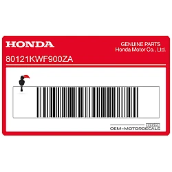 Rear fender decal