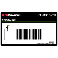 KAWASAKI Autocollant de carénage de réservoir, côté gauche supérieur 56076-7604
