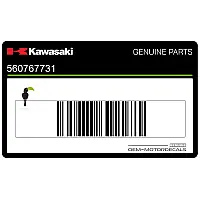 KAWASAKI Autocollant pour flanc de réservoir inférieur style Ninja, côté droit 56076-7731