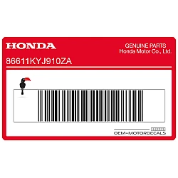 Front fender decal
