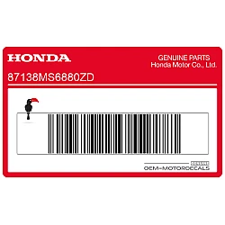 Side cowling decal