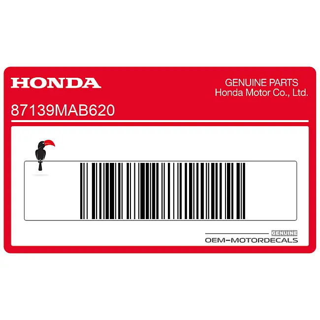 Honda XL600V TRANSALP Fuel Tank Fuel Mark OEM 87139MAB620