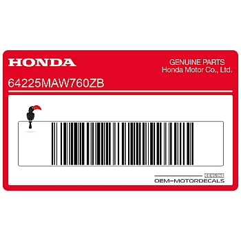 Zijpaneel sticker, rechterkant