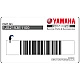 Yamaha YZF-R6 Lower Fairing YAMAHA Emblem Left Side OEM 1JS-2153E-11-00