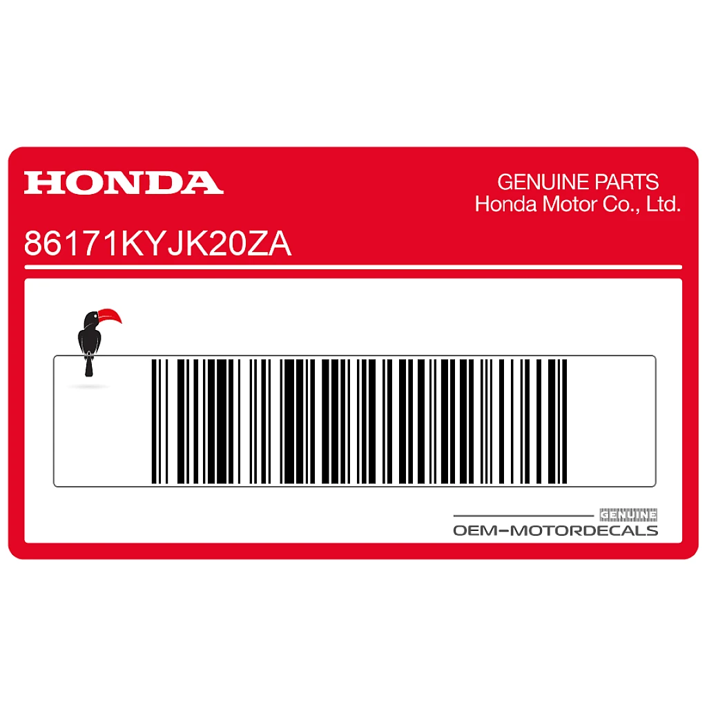 Honda CBR250R Tanksticker Rechterkant OEM 86171KYJK20ZA
