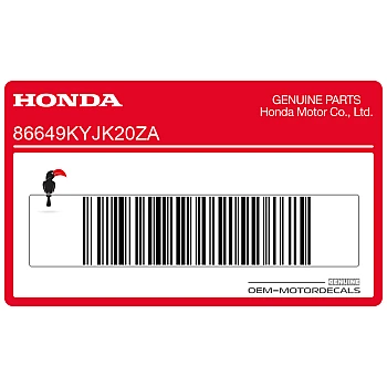 Naklejka na osłonę boczną, lewa strona