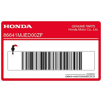 Side cowling decal